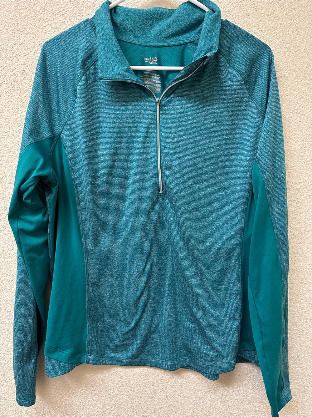 Danskin Now Dri More Teal Quarter-Zip Active Pullover XXL